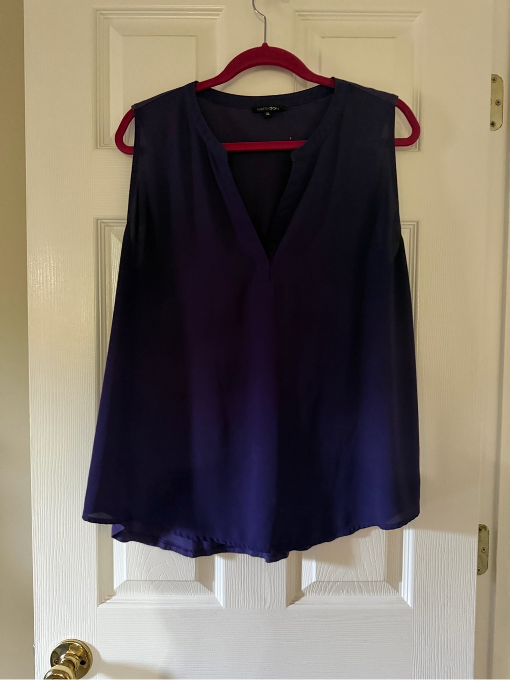 Papermoon Dark Purple V-Neck Sleeveless Camisole